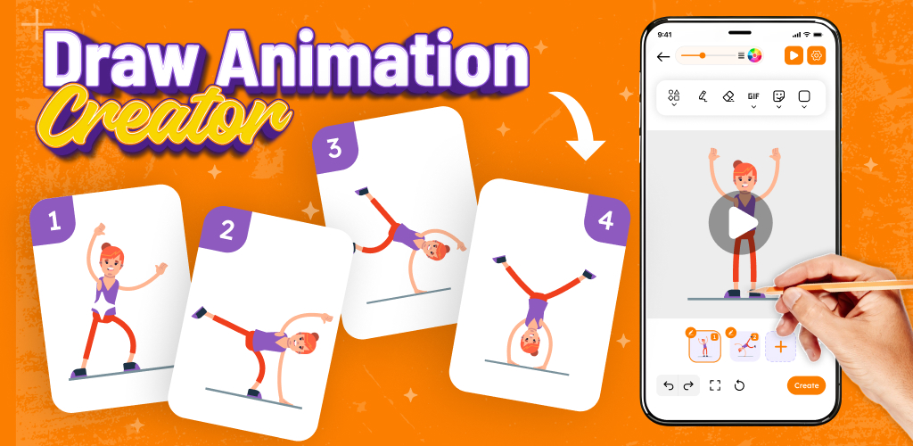 Draw Animation app interface